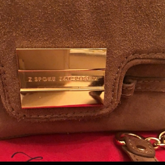 Zac Posen Z Spoke Brown Suede Purse - Picture 11 of 12